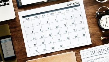 View of calendar in property