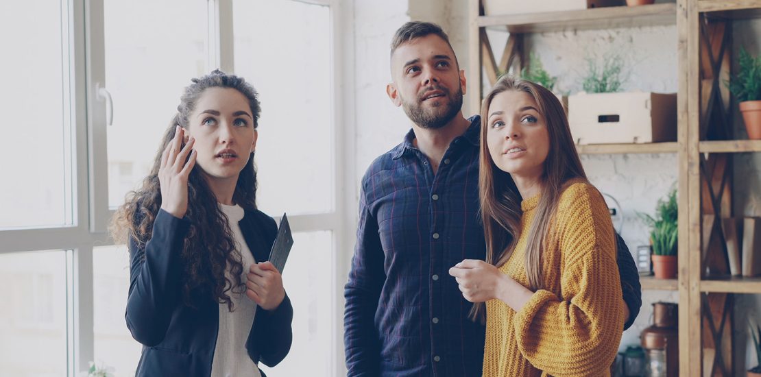 family visiting a home