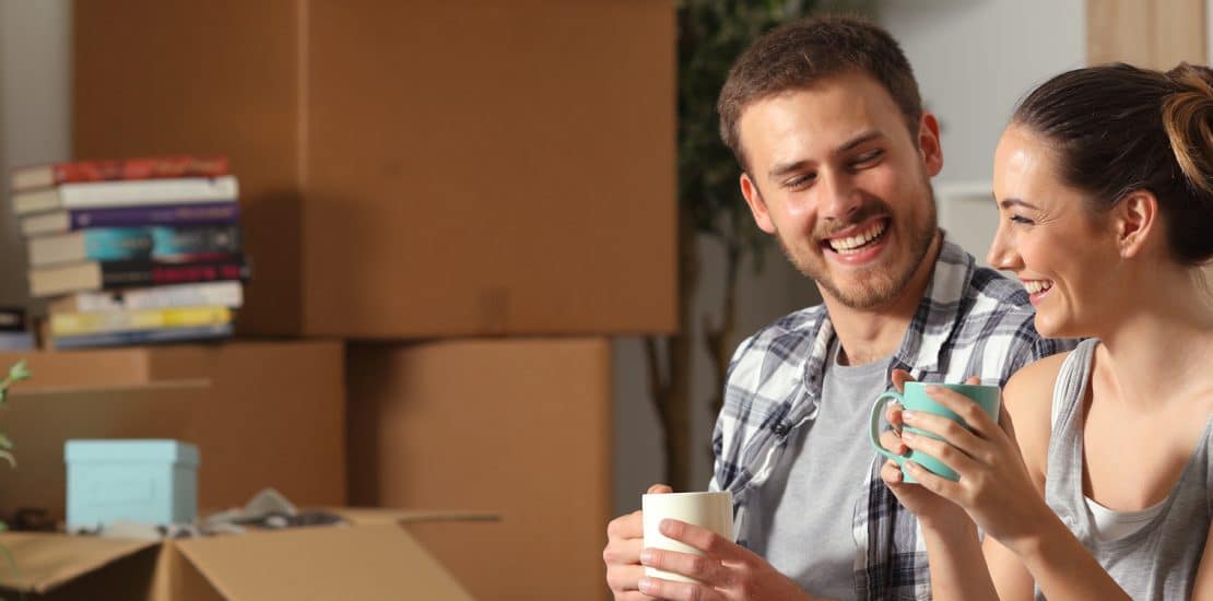 couple moving into a new house