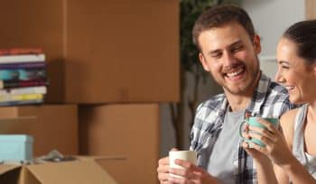 couple moving into a new house