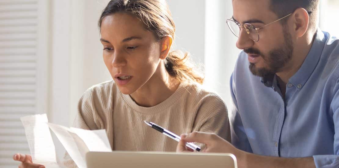 couple discussing finance