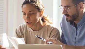 couple discussing finance